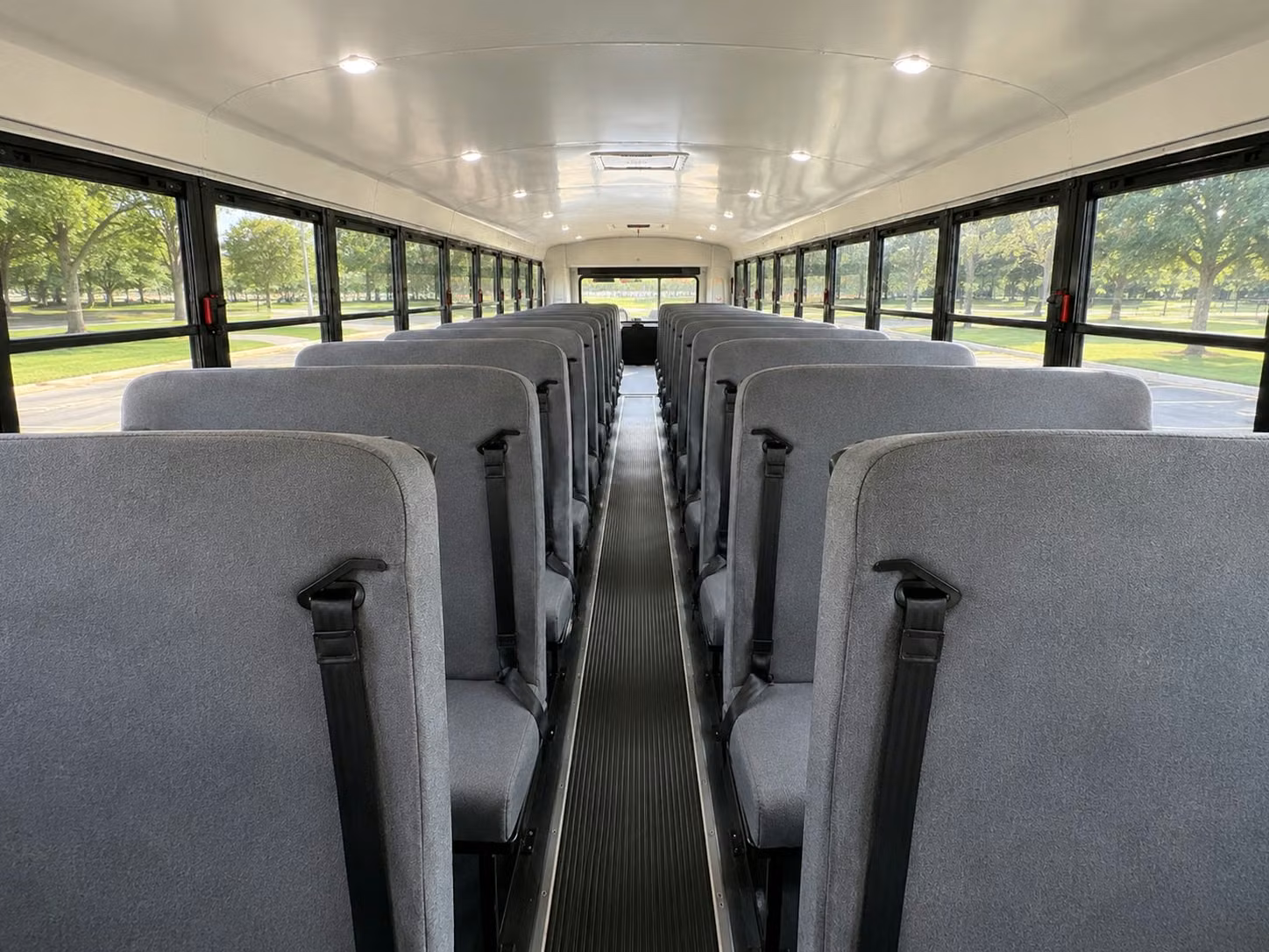 school bus interior